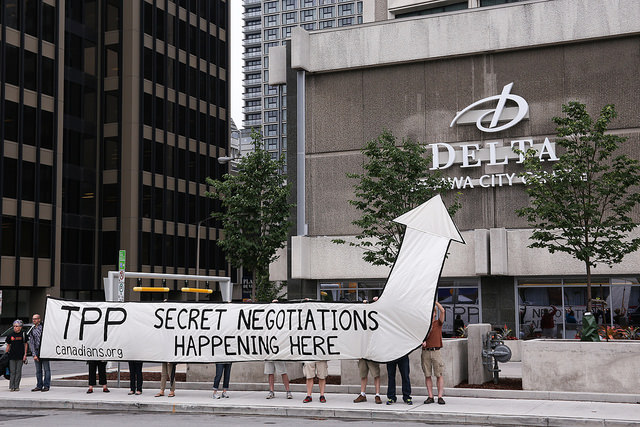 Stop Secret Copyright Treaties TPP secret negotiations happening here in Ottawa
